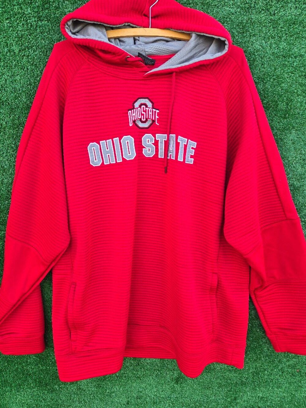 The Ohio State Buckeyes ribbed lined pullover hoodie sweatshirt